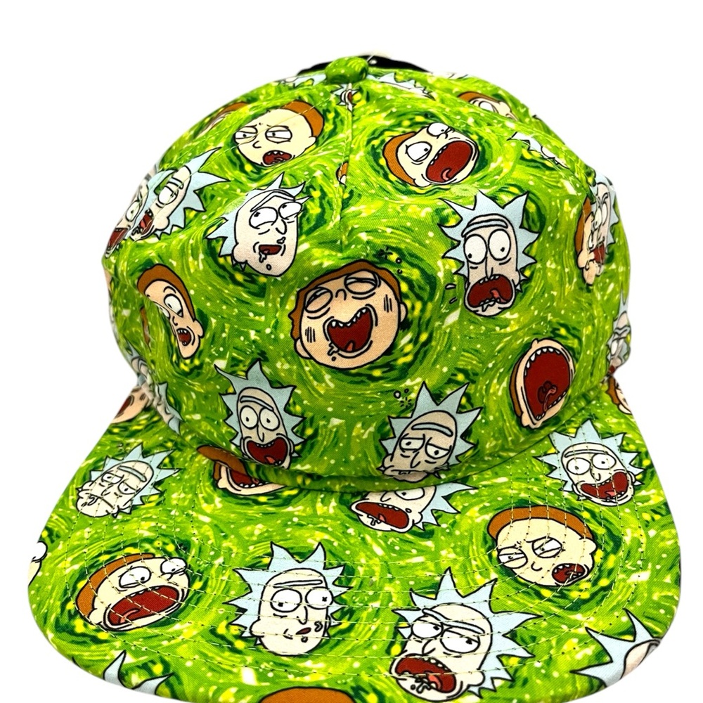 Rick and Morty Green Snapback Hat